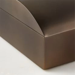 Finley Blackened Brass Storage Box With Lid Small -Chic Living Shop FinleyBrnzdSSBoxWLidMdmAVSHS23