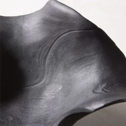 Flounce Black Teak Decorative Bowl -Chic Living Shop FlounceBlkndTeakBowlAVSHS23