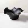Flounce Black Teak Decorative Bowl 2 Flounce Black Teak Decorative Bowl -Chic Living Shop FlounceBlkndTeakBowlSHS23