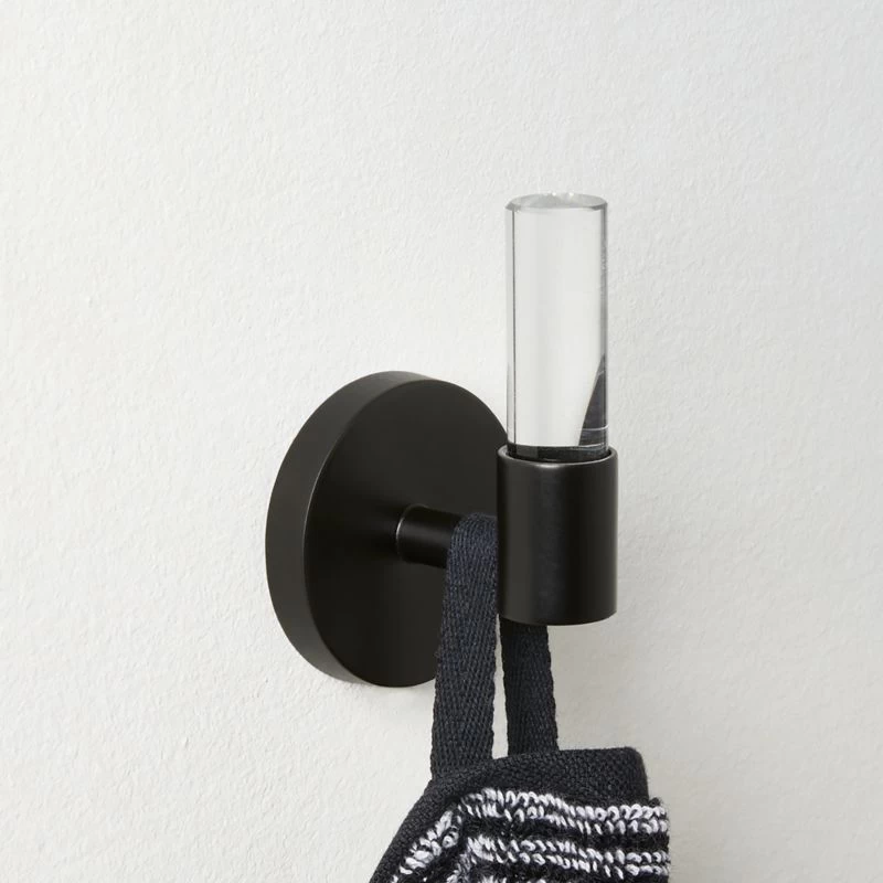 Flynn Crystal And Black Wall Hook 4 Flynn Crystal And Black Wall Hook - Image 2