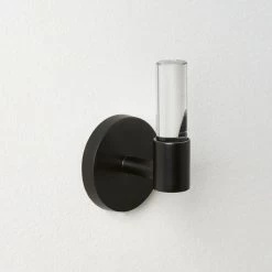 Flynn Crystal And Black Wall Hook