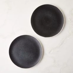Fynn Black And White Dinner Plate With Reactive Glaze -Chic Living Shop FlynnRctvDinnerPlateAVSHS23