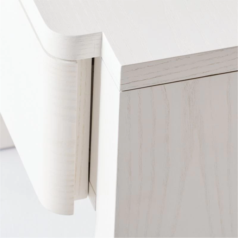 Fore Bleached Ash Wood Nightstand With Drawer 10 Fore Bleached Ash Wood Nightstand With Drawer - Image 8