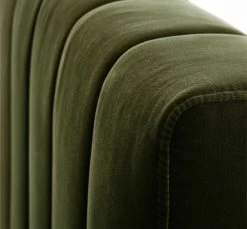 Forte Channeled Green Velvet Queen Bed -Chic Living Shop ForteGreenKingBedAVSSF22
