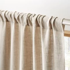 Natural Linen Curtain Panel 48"x96" -Chic Living Shop FrnchBlgnLnnCrtnPnlNat96inROF18