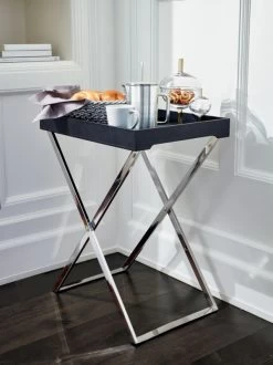 Gianna Glass Dish With Lid -Chic Living Shop FultonBlackLeatherTrayTableM20 1