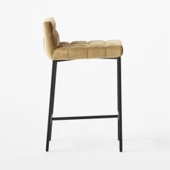 Gabe Gold Tufted Low-Back Counter Stool 11 Gabe Gold Tufted Low-Back Counter Stool -Chic Living Shop GabeCounterStoolGoldSDSSF22