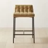Gabe Gold Tufted Low-Back Counter Stool -Chic Living Shop GabeCounterStoolGoldSHF22