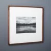 Gallery Walnut Picture Frame With White Mat 11"x14" -Chic Living Shop GalleryFrm11x14WalntWhtMatSHS17