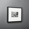 Gallery Soft Black Picture Frame With White Mat 4"x6" -Chic Living Shop GalleryFrm4X6BlkWhtMtROF18