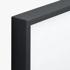 Gallery Soft Black Picture Frame With White Mat 4"x6" -Chic Living Shop GalleryFrm5X7BlkWhtMtAVF18