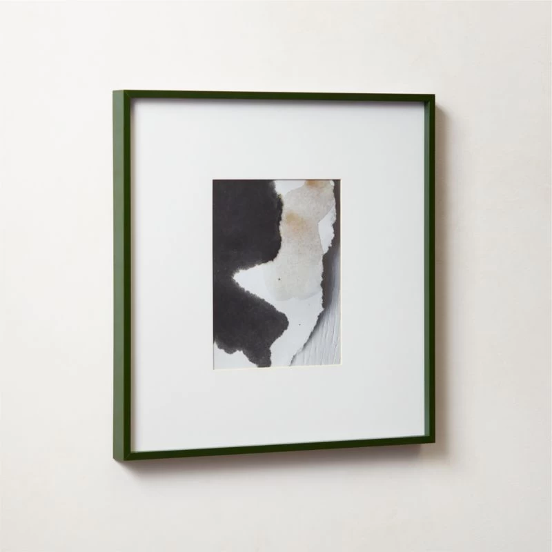 Gallery Green Picture Frame With White Mat 8"x10" 5 Gallery Green Picture Frame With White Mat 8"x10" - Image 3