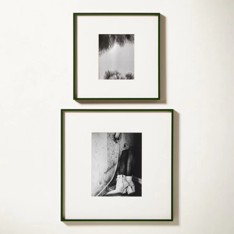 Gallery Green Picture Frame With White Mat 8"x10" 7 Gallery Green Picture Frame With White Mat 8"x10" - Image 5