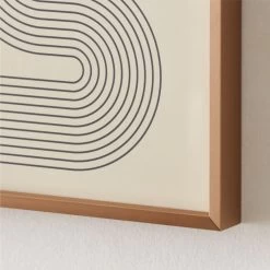 'Gia Ll' Screen Printed Wall Art In Brass Frame 18"x24" -Chic Living Shop Gia218x24inBsGllyFmUmdAV2SHS22