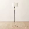 Greco Polished Brass And Black Foor Lamp -Chic Living Shop GrecoMtBkNPdBrsFloorLampSHF22