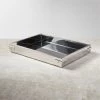 Griffith Stainless Steel Bar Tray -Chic Living Shop GriffithBarTray12X16inHolSHF21