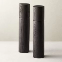 Grind Black Salt-Pepper Grinder Set Of 2