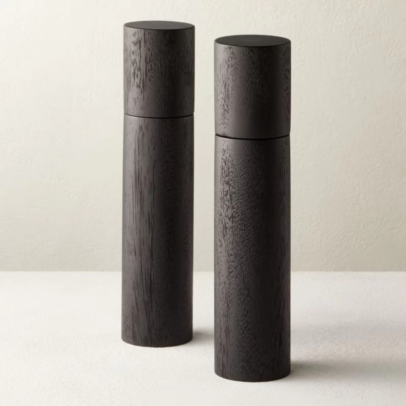 Grind Black Salt-Pepper Grinder Set Of 2 3 Grind Black Salt-Pepper Grinder Set Of 2