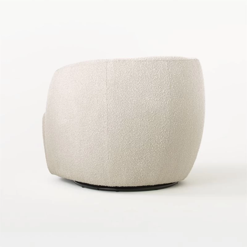 Gwyneth Ivory Boucle Swivel Chair 12 Gwyneth Ivory Boucle Swivel Chair - Image 10
