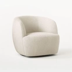 Gwyneth Ivory Boucle Swivel Chair 19 Gwyneth Ivory Boucle Swivel Chair -Chic Living Shop GwynethIvoryBclChair3QSSS21