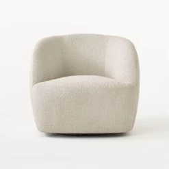 Gwyneth Ivory Boucle Swivel Chair 18 Gwyneth Ivory Boucle Swivel Chair -Chic Living Shop GwynethIvoryBclChairSOSSS21