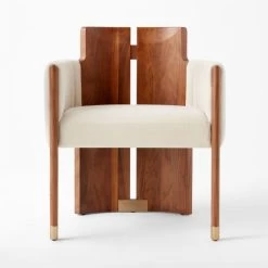 Half Moon Ivory Velvet Dining Chair -Chic Living Shop HalfMoonDinigChairSOSSS22