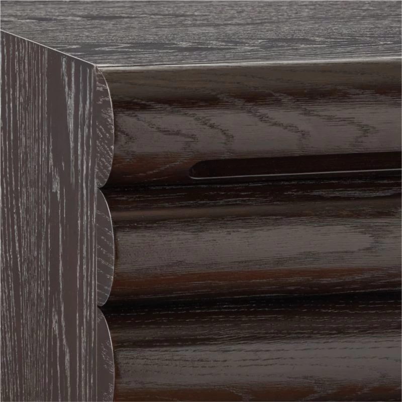 Hark Hi-Gloss Oak Wood 2-Drawer File Cabinet 10 Hark Hi-Gloss Oak Wood 2-Drawer File Cabinet - Image 8