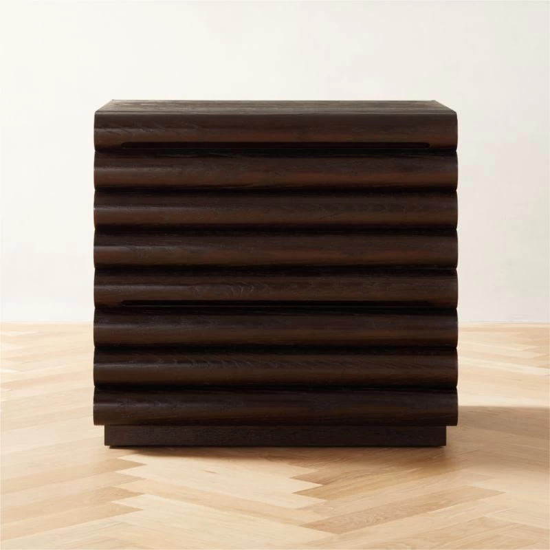 Hark Hi-Gloss Oak Wood 2-Drawer File Cabinet 3 Hark Hi-Gloss Oak Wood 2-Drawer File Cabinet