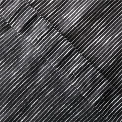 Harlow Black Striped Linen-Blend Sheer Window Curtain Panel 48"x84'' -Chic Living Shop HarlowBkLnStpdCrtn96PnlAV4SHF23