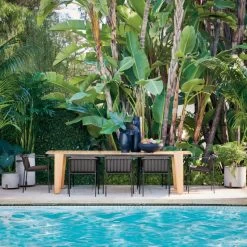 Acadia Black Ceramic Vase -Chic Living Shop HazelTeakDiningTableMR21