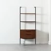 Helix 70" Walnut Bookcase With 2 Drawers -Chic Living Shop HelixShortShlf2DrwWalnutSHS20 1x1