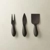 Helms Black Cheese Knives Set Of 3 -Chic Living Shop HelmsBlackCheeseKnivesS3SHS20