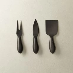 Helms Black Cheese Knives Set Of 3
