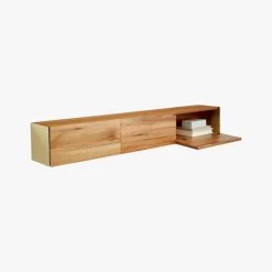 Hide N Seek Large Acacia Storage Shelf -Chic Living Shop HideNSeekStrgShlfAccLng3QF18