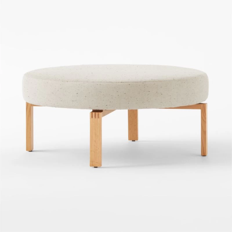 Humboldt Wool Upholstered Ottoman 6 Humboldt Wool Upholstered Ottoman - Image 4