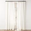 Heavyweight White Linen Window Curtain Panel 48''x84'' -Chic Living Shop HvywtWhtLnn96CurtainPnlSHS23