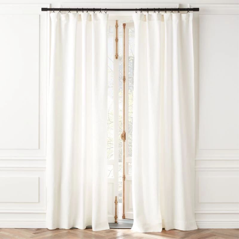Heavyweight White Linen Window Curtain Panel 48''x84'' 3 Heavyweight White Linen Window Curtain Panel 48''x84''