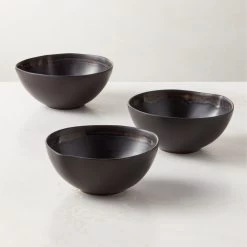 Hyacinth Black Soup Bowl With Reactive Glaze 7 Hyacinth Black Soup Bowl With Reactive Glaze -Chic Living Shop HyacinthBkRctvRmdSpBwlAVSHF23