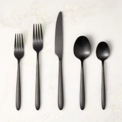Ida 20-Piece Black Flatware Set