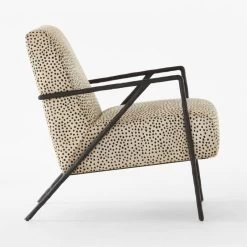 Imogene Dot Hair On Hide Lounge Chair -Chic Living Shop ImogeneLprdLoungeChairSDSSS22