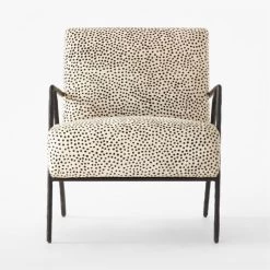Imogene Dot Hair On Hide Lounge Chair -Chic Living Shop ImogeneLprdLoungeChairSOSSS22