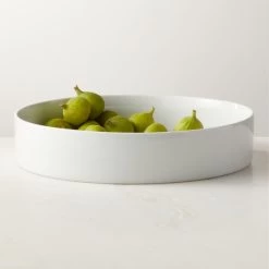 Inge White Round Serving Bowl -Chic Living Shop IngeRoundServingBowlROF22