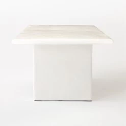 Irie Rectangular White Concrete Dining Table -Chic Living Shop IrieDiningTableSDSSF23