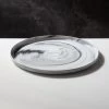 Swirl Black And White Serving Platter 1 Swirl Black And White Serving Platter -Chic Living Shop JFSwirl14inServingPlatterSHF20