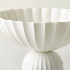 Jeanne Fluted White Porcelain Table Lamp -Chic Living Shop JeanneFltdPrclnTableLampAVSHS23