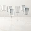 Juliet Midnight Blue White Wine Glass Set Of 6 -Chic Living Shop JulietMdntWhiteWineGlssS6SHF23