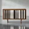 Kibo Steel And Oak Wood Media Console 42.5'' -Chic Living Shop KDKiboCredenzaSHF21