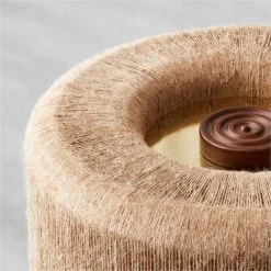 Ramble Short Dark Brown Ceramic Table Lamp With Jute Shade -Chic Living Shop KDRambleTableLampLrgAVSHF21 1