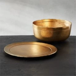 Tors Bronze Serving Bowl -Chic Living Shop KDTorsBrnzCstAlmGroupFHF21