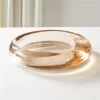 Bangle Dirty Rose Glass Decorative Bowl -Chic Living Shop KMBangleAmberLowGlassBowlSHF20